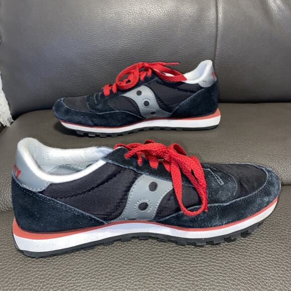 Vintage Woman’s 6.5 Saucony Jazz Original Black Running Walking Shoes Sneakers - Picture 7 of 10